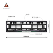 Car Number Plate Gel Frame - Land Rover - Green thumbnail