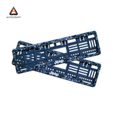 Car Number Plate Gel Frame - Jeep - Forged Carbon
