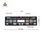 Car Number Plate Gel Frame - Volkswagen - Red and Blue Line