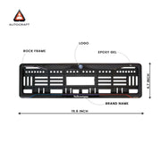Car Number Plate Gel Frame - Volkswagen - Red and Blue Line