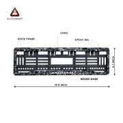 Car Number Plate Gel Frame - Jaguar - Forged Carbon thumbnail