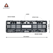 Car Number Plate Gel Frame - Audi - Forged Carbon thumbnail