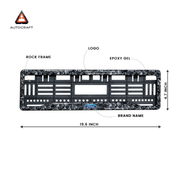 Car Number Plate Gel Frame - Ford - Forged Carbon thumbnail