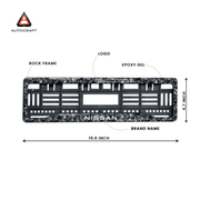 Car Number Plate Gel Frame - Nissan - Forged Carbon thumbnail
