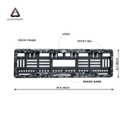 Car Number Plate Gel Frame - Hyundai - Forged Carbon thumbnail