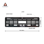 Car Number Plate Gel Frame - Lexus - Blue and Red thumbnail