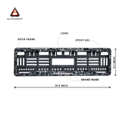 Car Number Plate Gel Frame - Volkswagen - Forged Carbon thumbnail