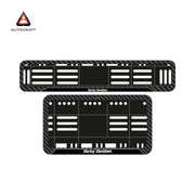 Bike Number Plate Gel Frame - Harley Davidson - Black Pattern (Front and Back Set)
