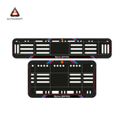 Bike Number Plate Gel Frame - Royal Enfield - Red & Blue Lines