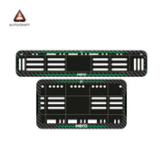 Bike Number Plate Gel Frame - Hero - Green Line (Front and Back Set)