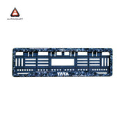 Car Number Plate Gel Frame - TATA - Forged Carbon thumbnail