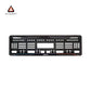 Car Number Plate Gel Frame - KIA - Blue and Red Line
