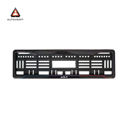Car Number Plate Gel Frame - KIA - Blue and Red Line