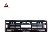 Car Number Plate Gel Frame - Volkswagen - Red Line