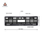 Car Number Plate Gel Frame - Benz - Black Dash
