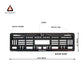 Car Number Plate Gel Frame - Mahindra - Blue and Red Line