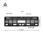 Car Number Plate Gel Frame - Honda - Blue and Red Line