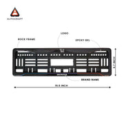Car Number Plate Gel Frame - Honda - Blue and Red Line thumbnail
