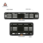 Bike Number Plate Gel Frame - KTM - Black Pattern