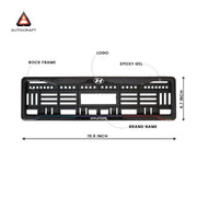 Car Number Plate Gel Frame - Hyundai - Blue and Red thumbnail
