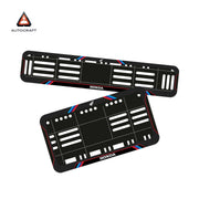 Bike Number Plate Gel Frame - Honda - Red & Blue Lines (Front and Back Set)