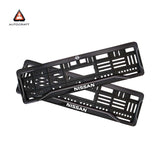 Car Number Plate Gel Frame - Nissan - Black Dash