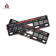 Car Number Plate Gel Frame - Land Rover - Red Dash thumbnail