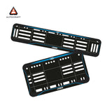 Bike Number Plate Gel Frame - Jawa - Blue Line (Front and Back Set)