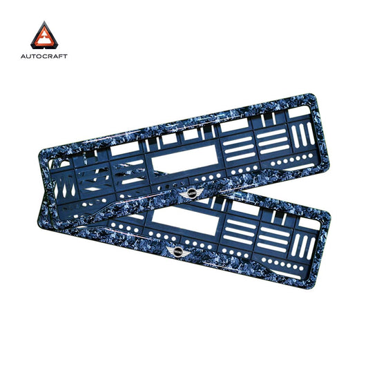 Car Number Plate Gel Frame - Mini Cooper - Forged Carbon