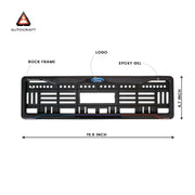 Car Number Plate Gel Frame - Ford - Blue and Red Line thumbnail