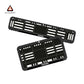 Bike Number Plate Gel Frame - Suzuki - Black Pattern (Front and Back Set)