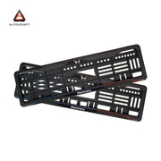 Car Number Plate Gel Frame - Mahindra - Blue and Red Line