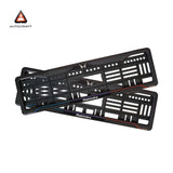 Car Number Plate Gel Frame - Mahindra - Blue and Red Line