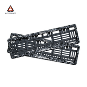 Car Number Plate Gel Frame - Mahindra - Forged Carbon thumbnail