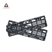 Car Number Plate Gel Frame - Audi - Forged Carbon thumbnail