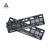 Car Number Plate Gel Frame - Land Rover - Forged Carbon thumbnail