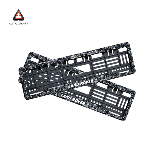 Car Number Plate Gel Frame - Land Rover - Forged Carbon