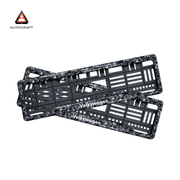 Car Number Plate Gel Frame - Volkswagen - Forged Carbon thumbnail