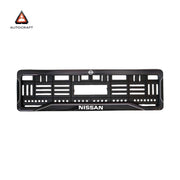 Car Number Plate Gel Frame - Nissan - Black Dash