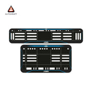 Bike Number Plate Gel Frame - Jawa - Blue Line (Front and Back Set)