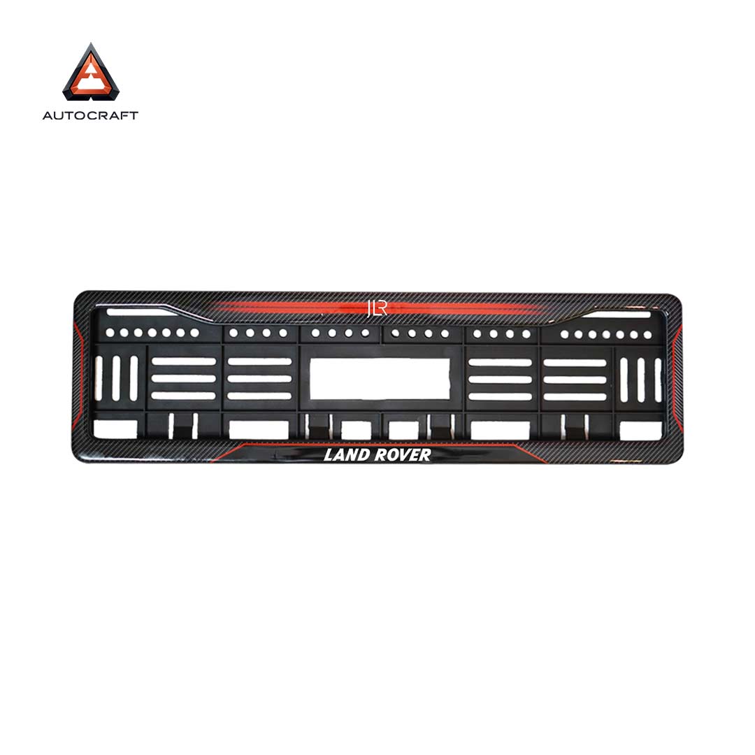 Car Number Plate Gel Frame - Land Rover - Red Dash