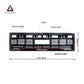Car Number Plate Gel Frame - Volkswagen - Red Line
