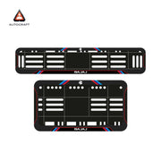 Bike Number Plate Gel Frame - Bajaj - Red & Blue Lines