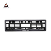 Car Number Plate Gel Frame - Benz - Black Plain