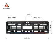 Car Number Plate Gel Frame - Mini Cooper - Blue and Red Line thumbnail