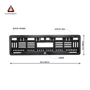 Car Number Plate Gel Frame - MG - Black Plain thumbnail
