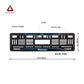 Car Number Plate Gel Frame - Mahindra - Blue Line