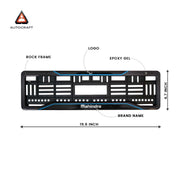 Car Number Plate Gel Frame - Mahindra - Blue Line thumbnail