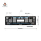 Car Number Plate Gel Frame - Toyota - Blue Line