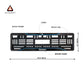 Car Number Plate Gel Frame - Skoda - Blue Line